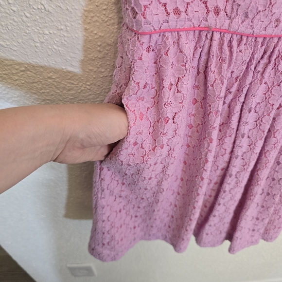 Lily Pulitzer Small Cotton Blend Aleesa Mini Dress Pink Floral - Picture 10 of 13